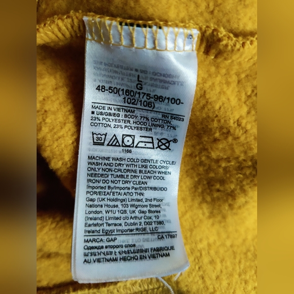 Gap Hooded Sweatshirt Dress in Honey Yellow 💛 - Picture 7 of 7